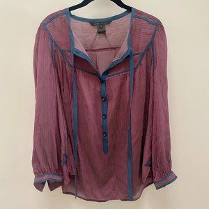 Marc Jacobs striped sik blouse